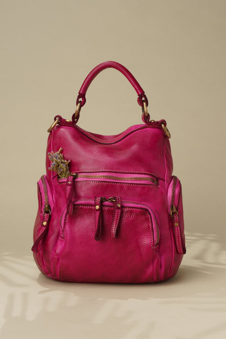 LUSHER MINI QUEST BACKPACK PURSE FUCHSIA