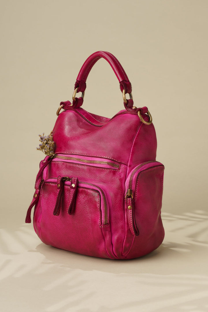 LUSHER MINI QUEST BACKPACK PURSE FUCHSIA