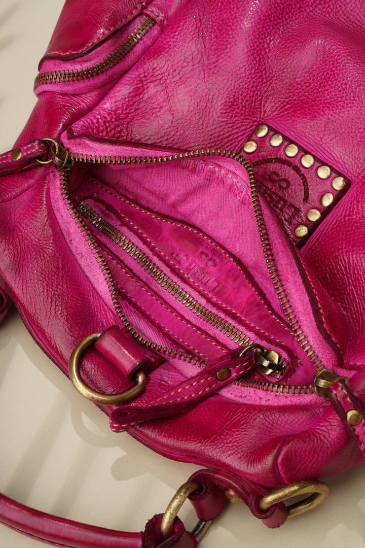 LUSHER MINI QUEST BACKPACK PURSE FUCHSIA