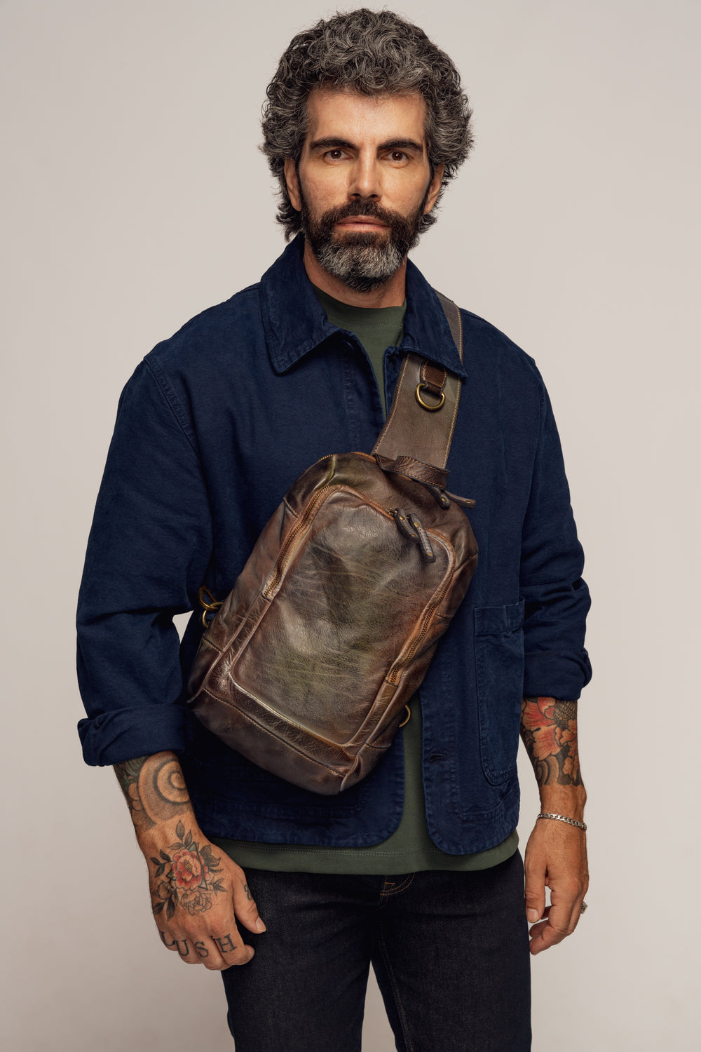 Lusher.co Modena Sling Bag Petrol, Lusher Bayside84 Collab, Lusher Sling Bags