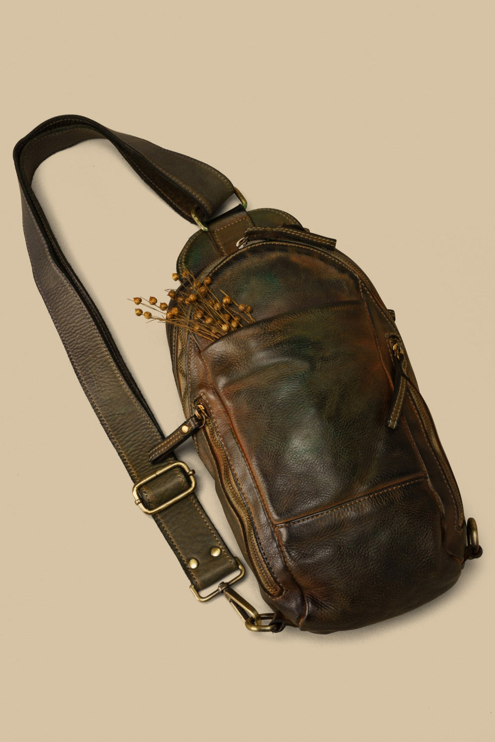 lusher movement sling bag petrol, coach thompson sling bag, coach leather sling bags, vintage leather sling bags, petrol blue leather sling, 