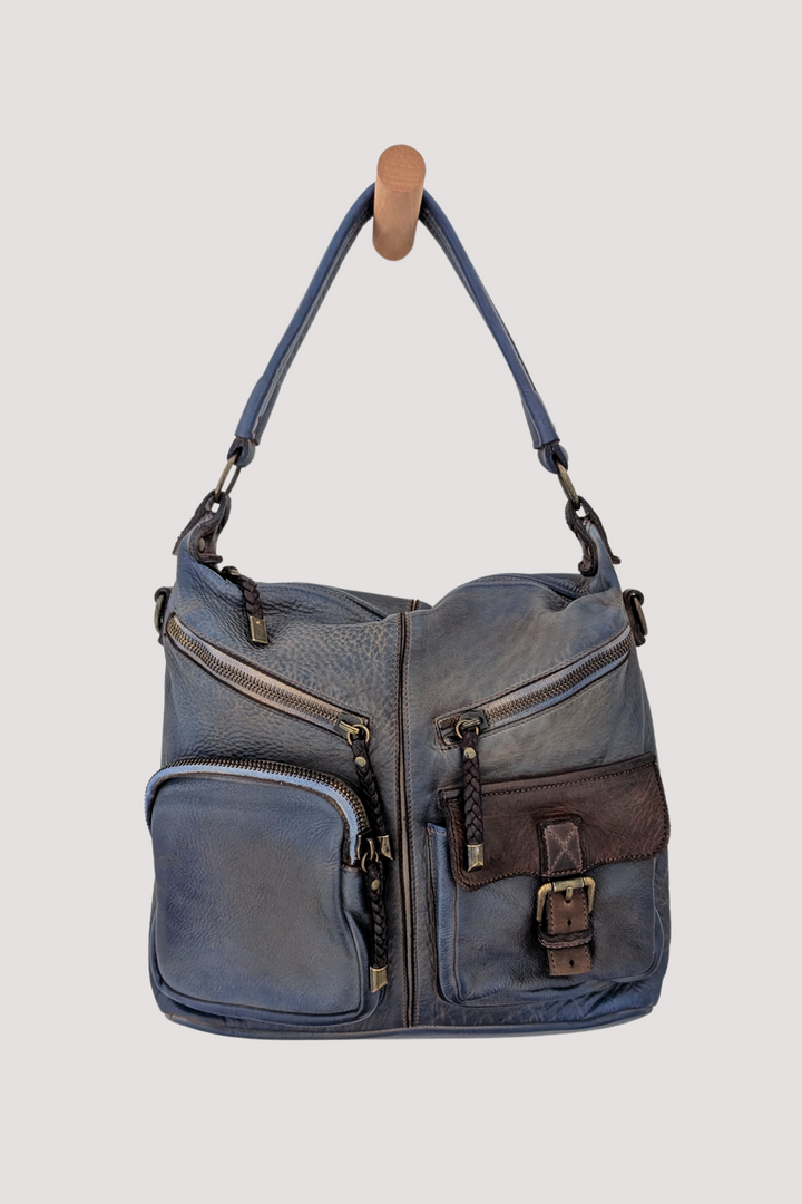 Bayside84 Multipocket Shoulder Bag - Antique Blue