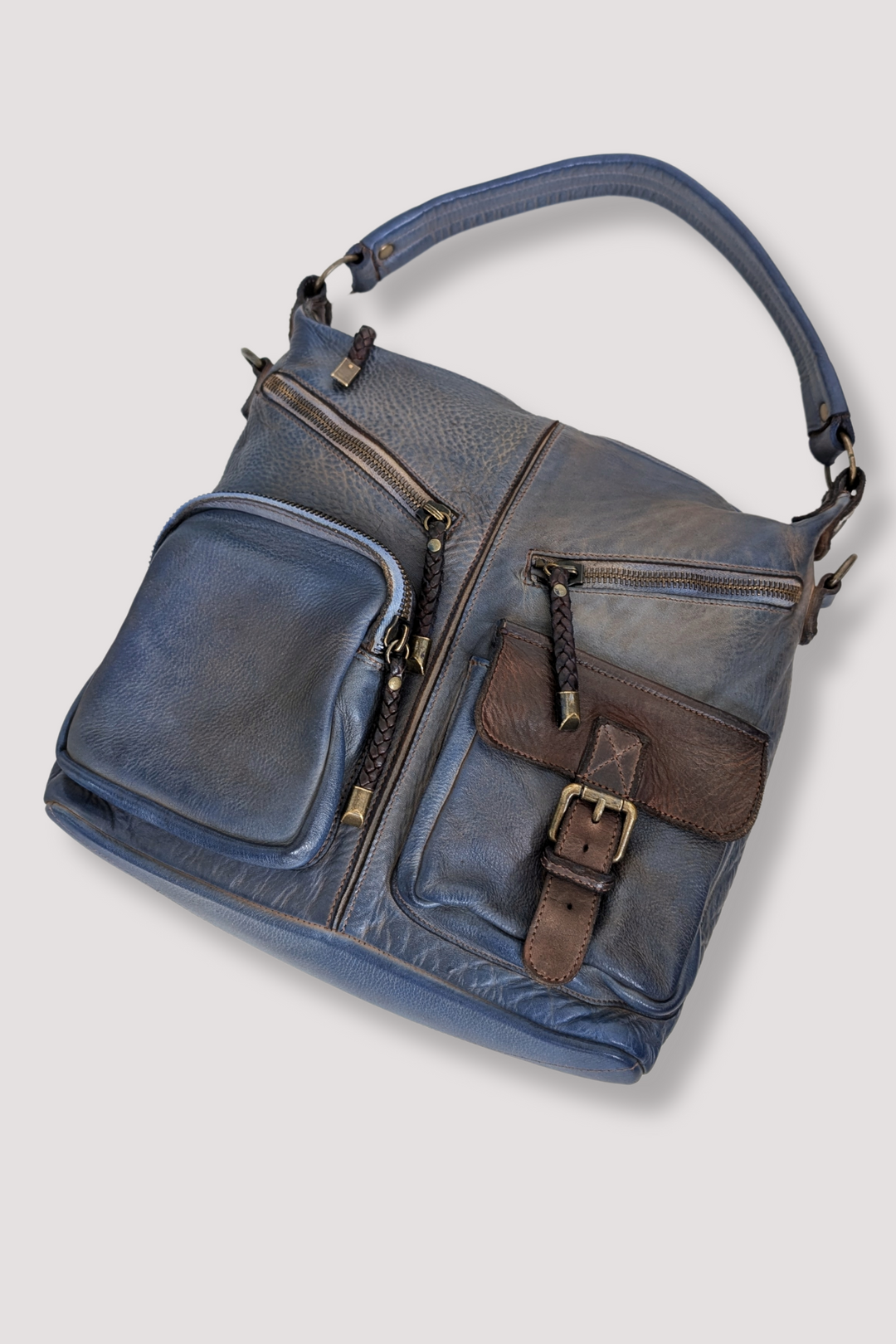 Bayside84 Multipocket Shoulder Bag - Antique Blue