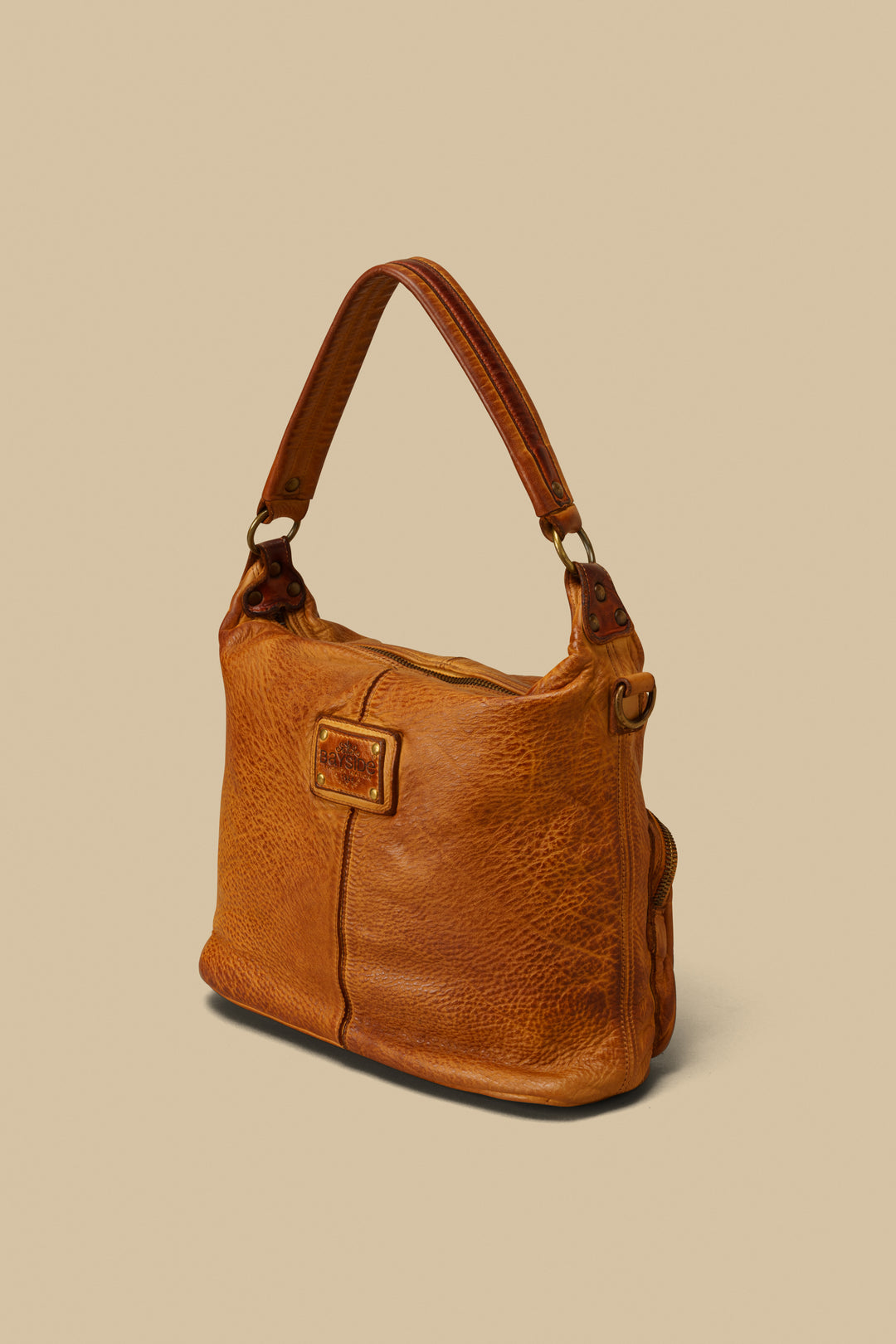 Bayside84 Multipocket Shoulder Bag - Cognac
