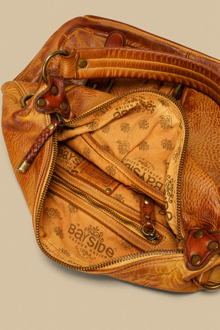 Bayside84 Multipocket Shoulder Bag - Cognac