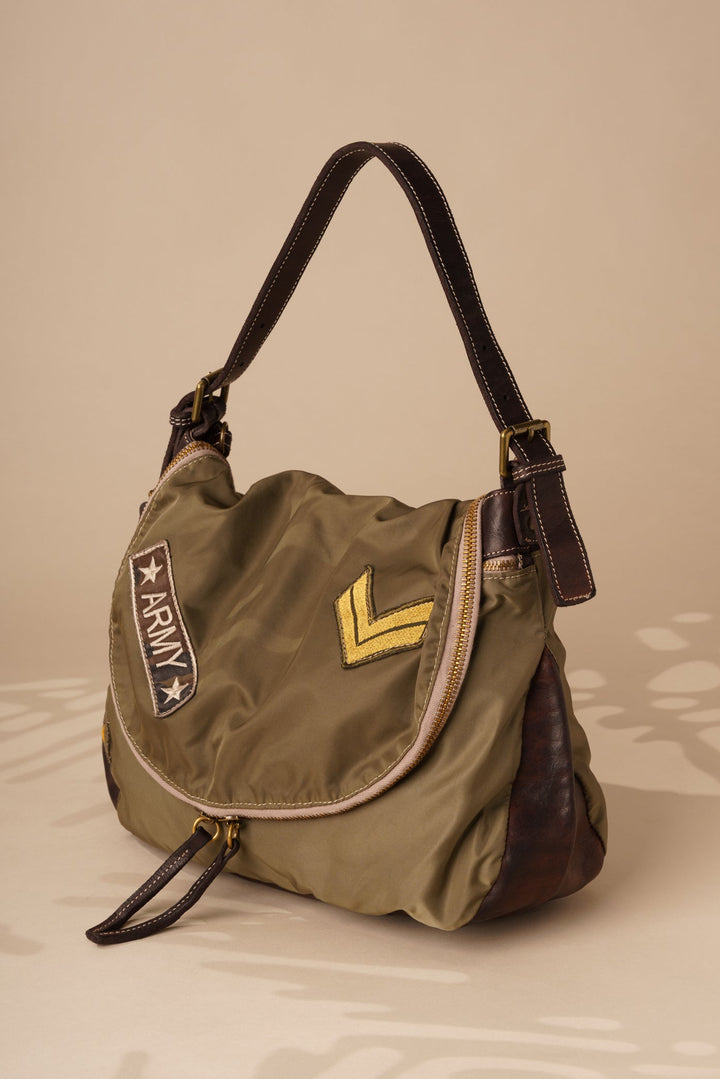 Militare Recycled Nylon Field Bag -  Heritage Olive - LUSHER 