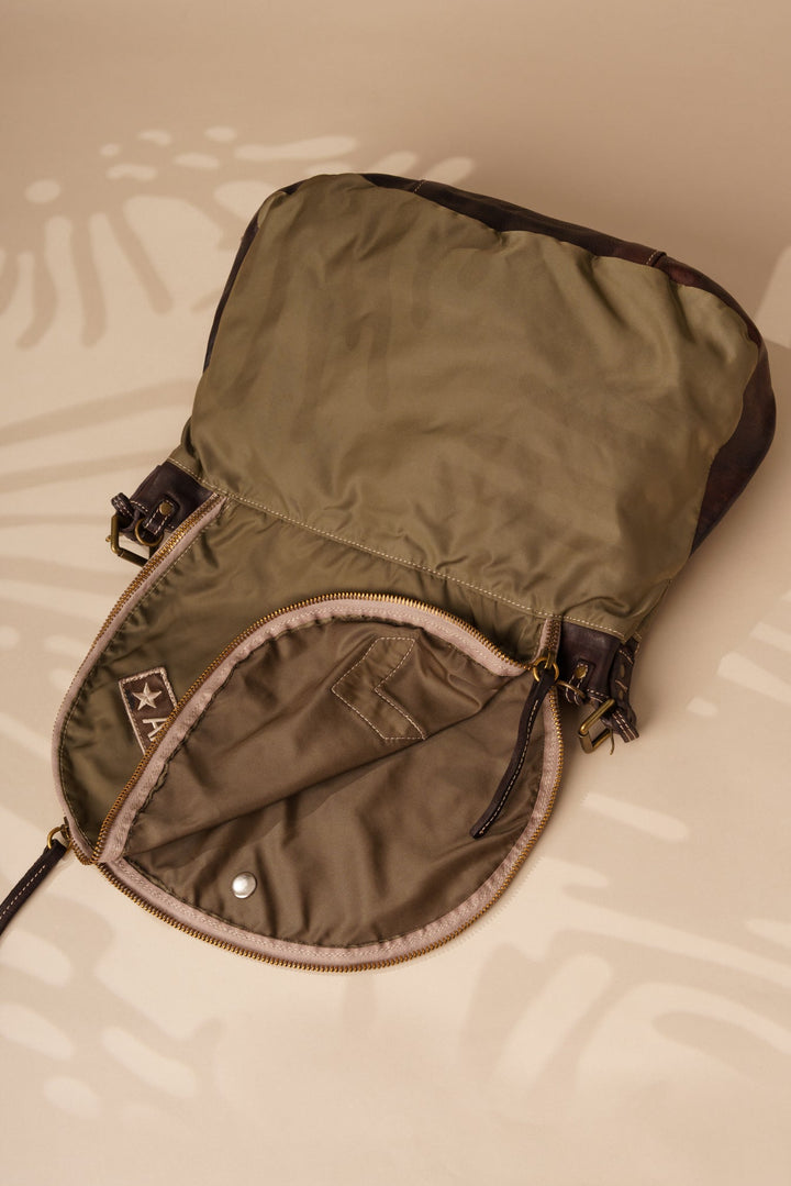 Militare Recycled Nylon Field Bag -  Heritage Olive - LUSHER 