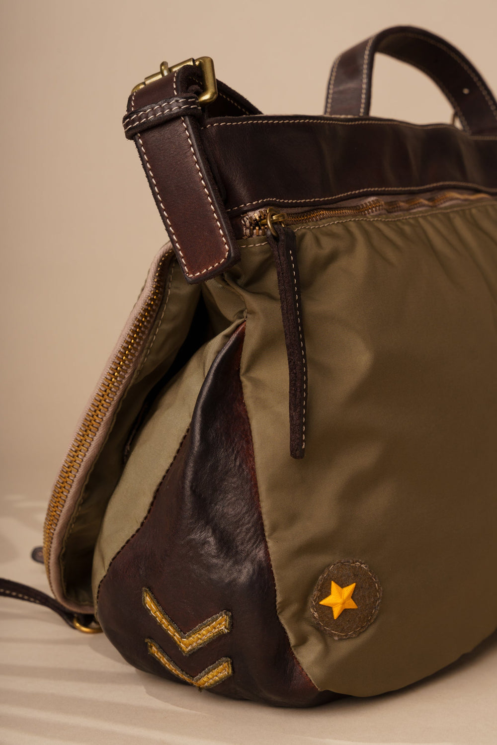 Militare Recycled Nylon Field Bag -  Heritage Olive - LUSHER 