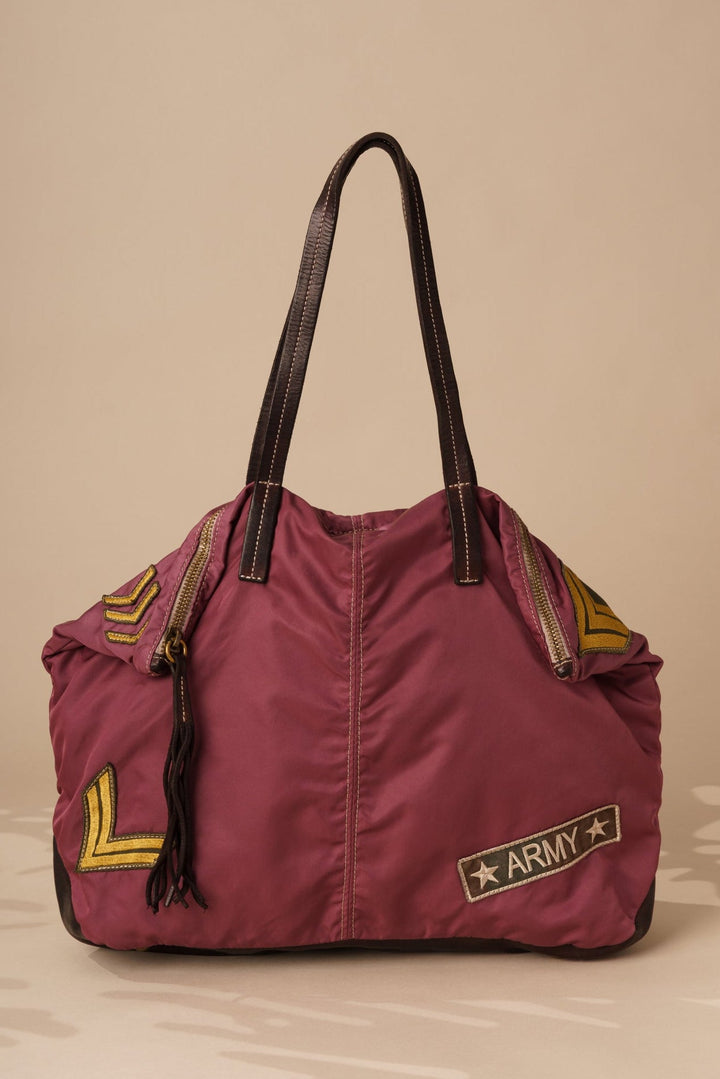 Militare Recycled Nylon Tote - Vintage Rose LUSHER, LIMONTA NYLON BAG,