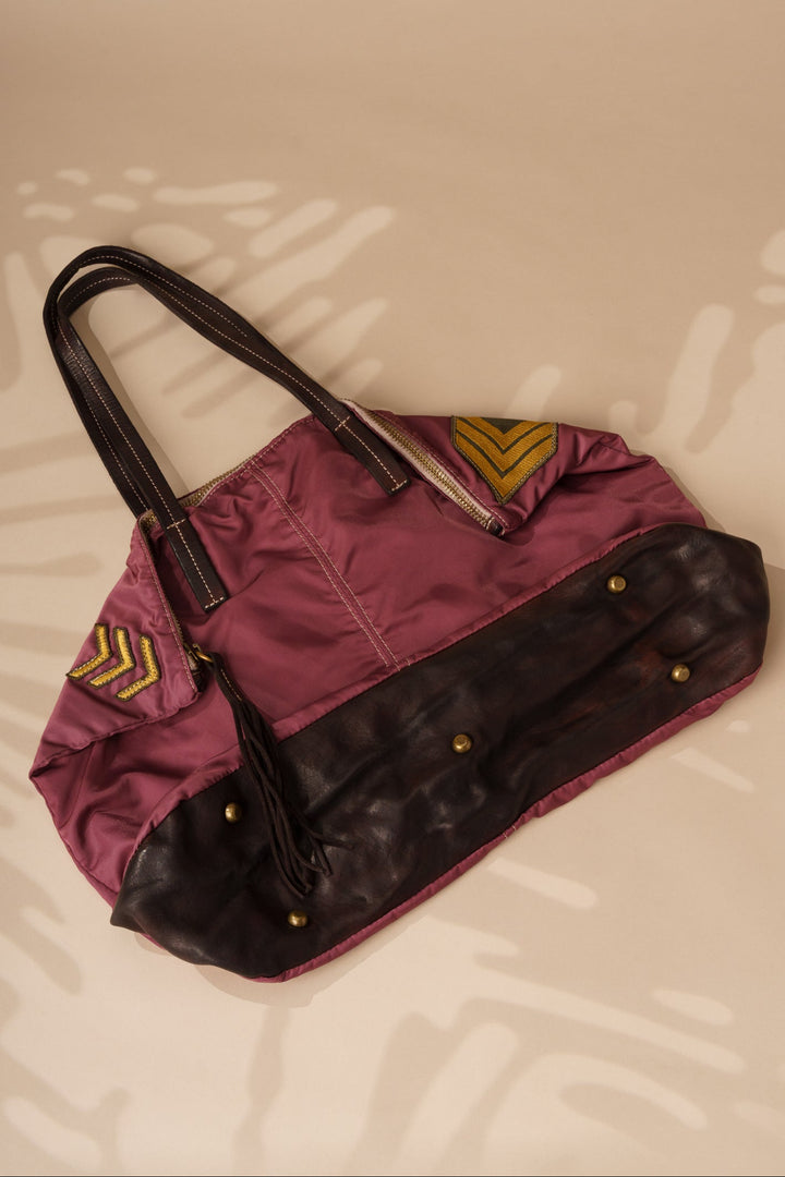 Militare Recycled Nylon Tote - Vintage Rose LUSHER, LIMONTA NYLON BAG,
