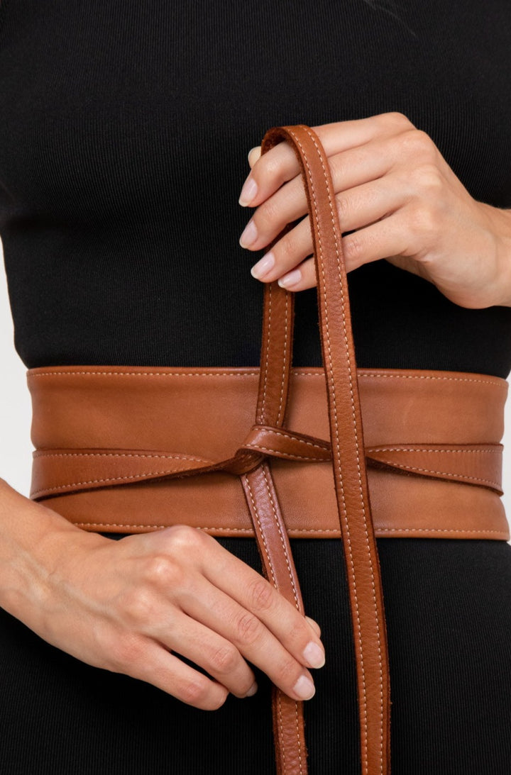 Obi Wrap Belt - Cognac - Second Sale