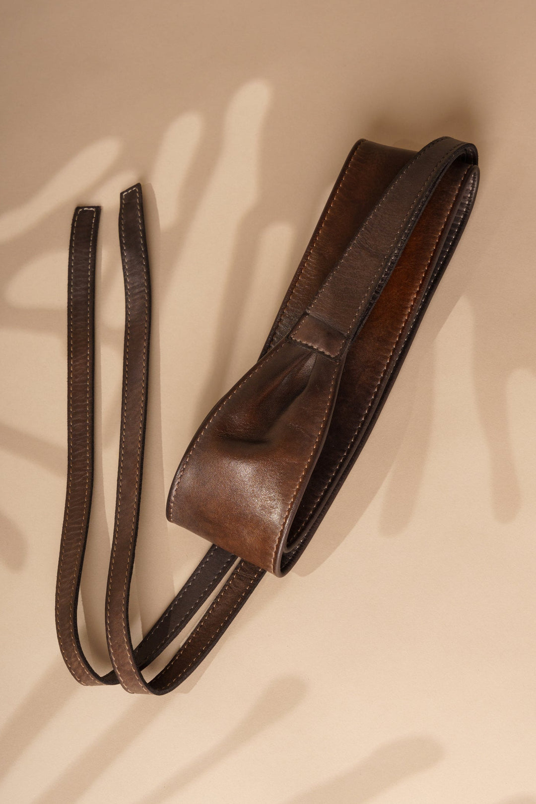 OBI BROWN VEGETABLE TANNED LEATHER, LUSHER OBI BELT, 