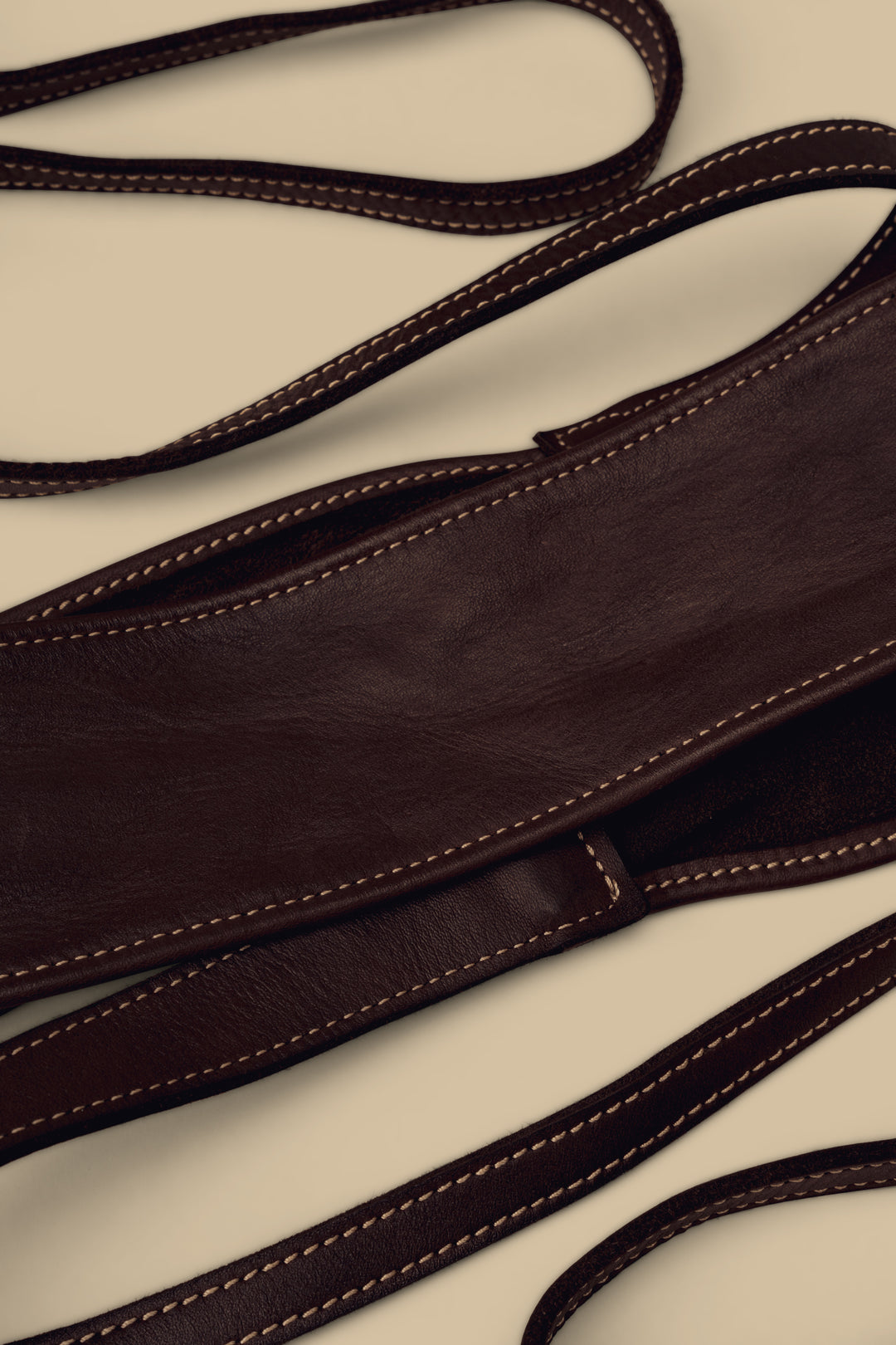 LUSHER leather wrap obi belt, brown leather obi belt, buttery soft leather obi belt, brown  wrap belt