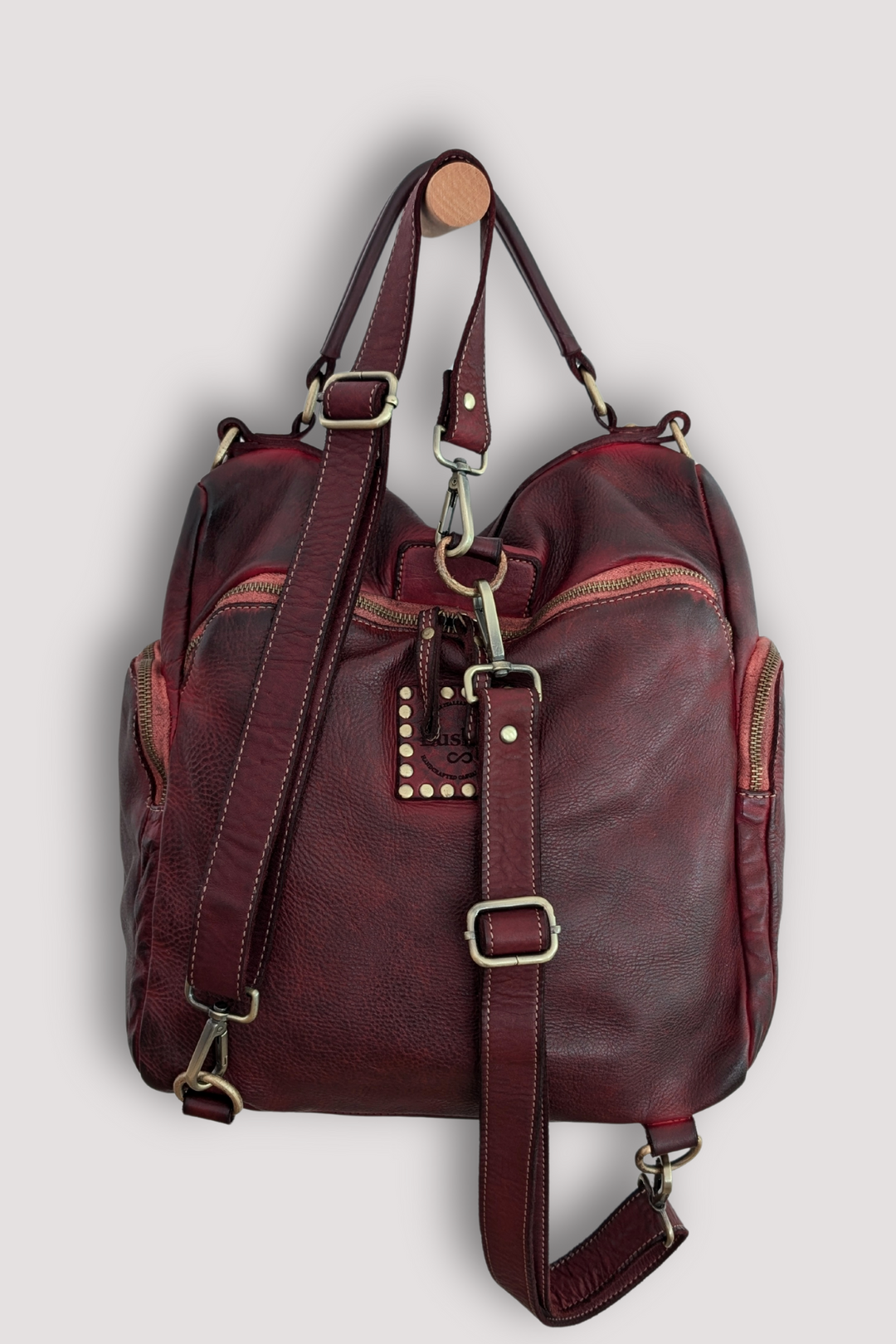 Quest Backpack Purse - Wine Bordeaux  (sign up for restock alerts)