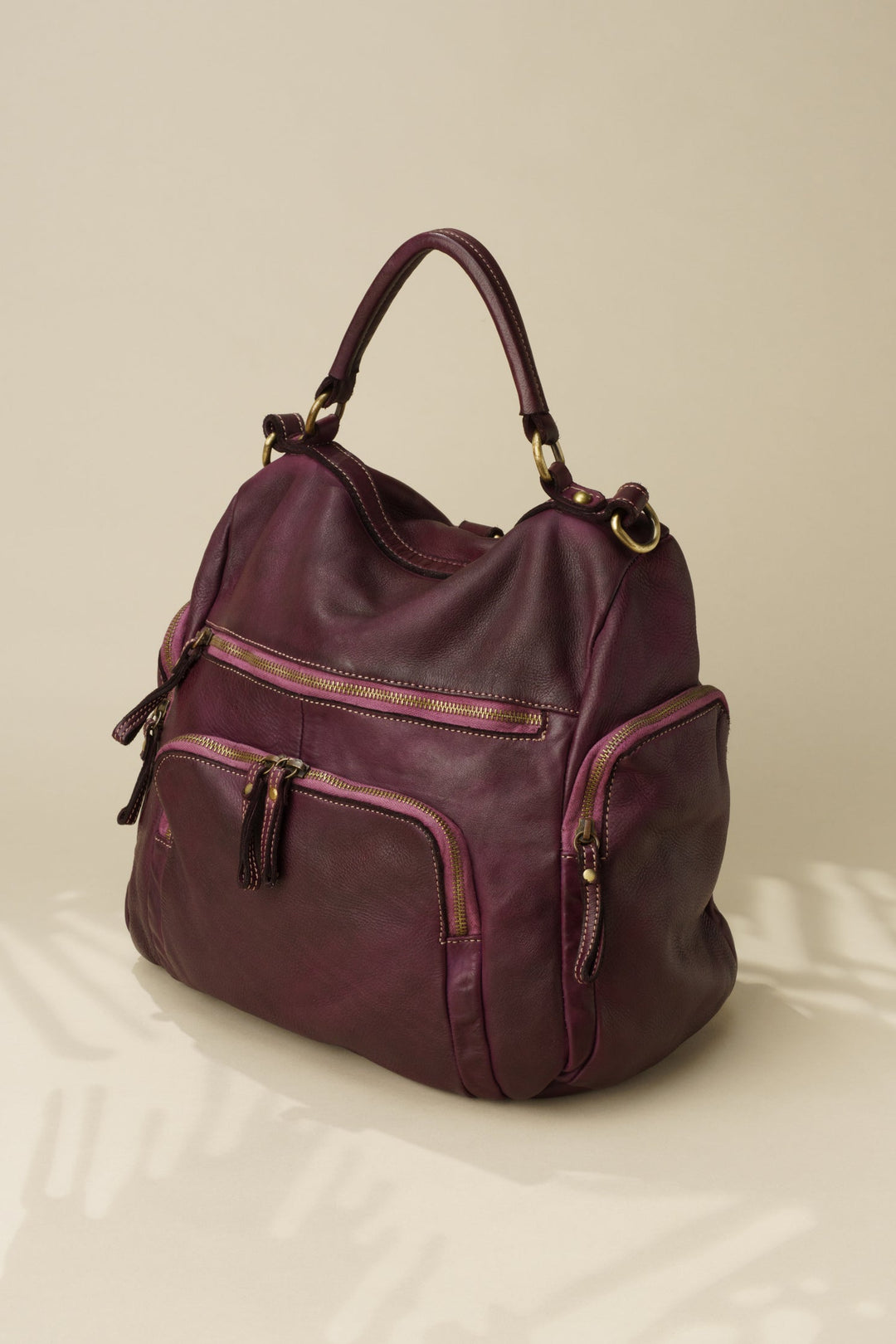 LUSHER QUEST BACKPACK PURSE PLUM