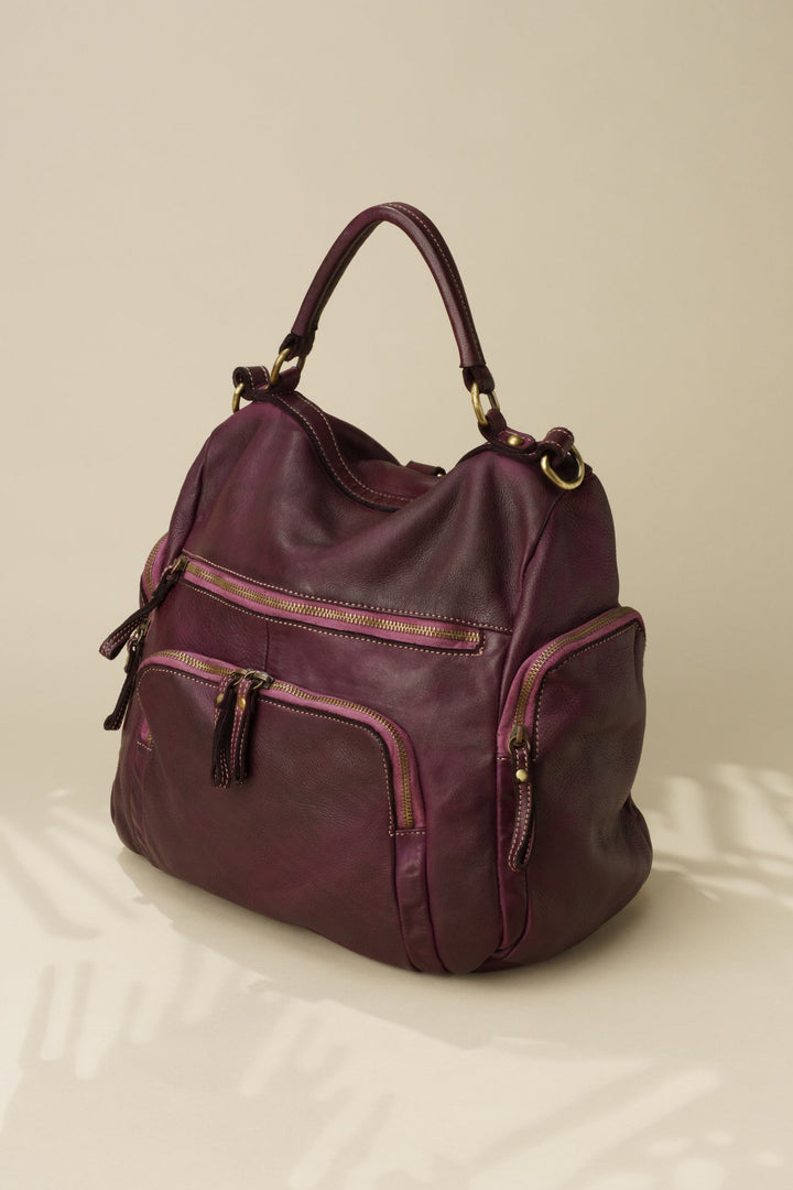 LUSHER QUEST BACKPACK PURSE PLUM