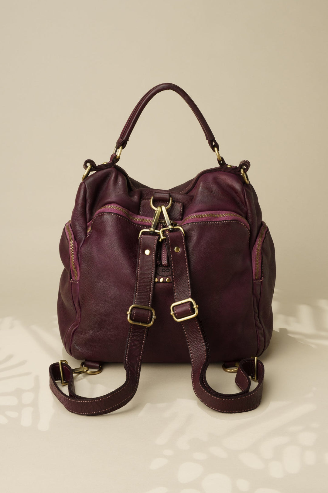 LUSHER QUEST BACKPACK PURSE PLUM