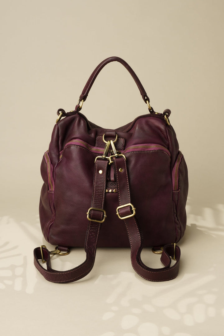 LUSHER QUEST BACKPACK PURSE PLUM
