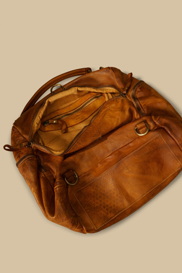 Quest Backpack Purse - Cognac Rocks