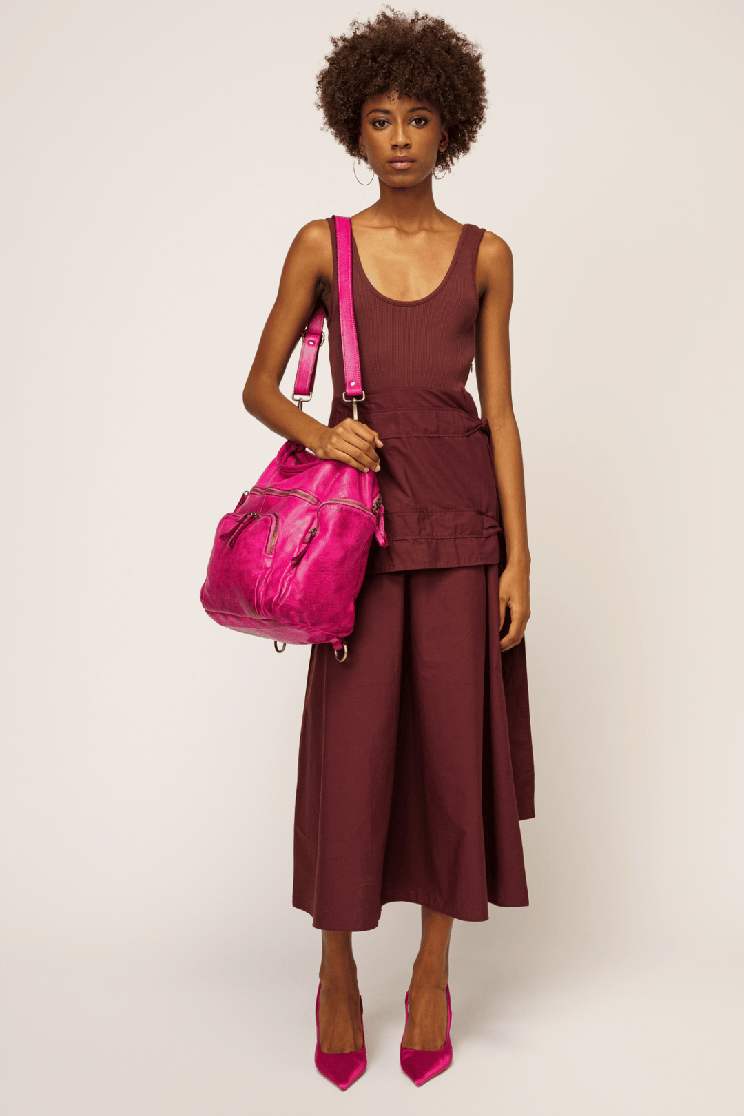 Quest Backpack Purse - Fuchsia ( Sign up for restock alerts)