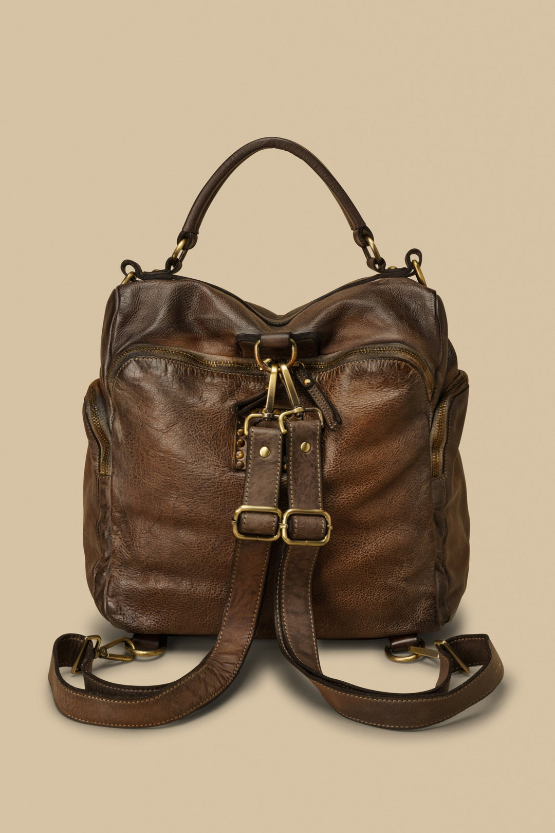 distressed soft leather backpack purse Quest Backpack Purse