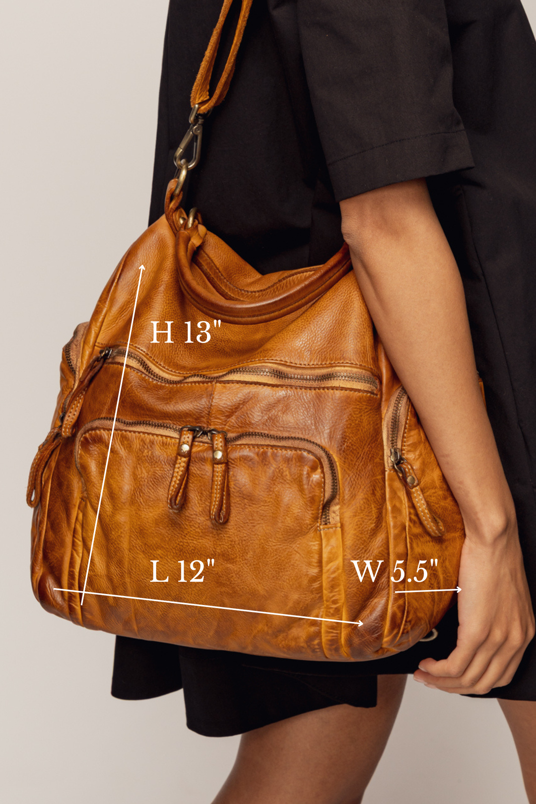 Vintage Italian Leather Quest Backpack Purse - Cognac | Lusher Vintage Italian Leather Quest Backpack Purse - Cognac | Lusher