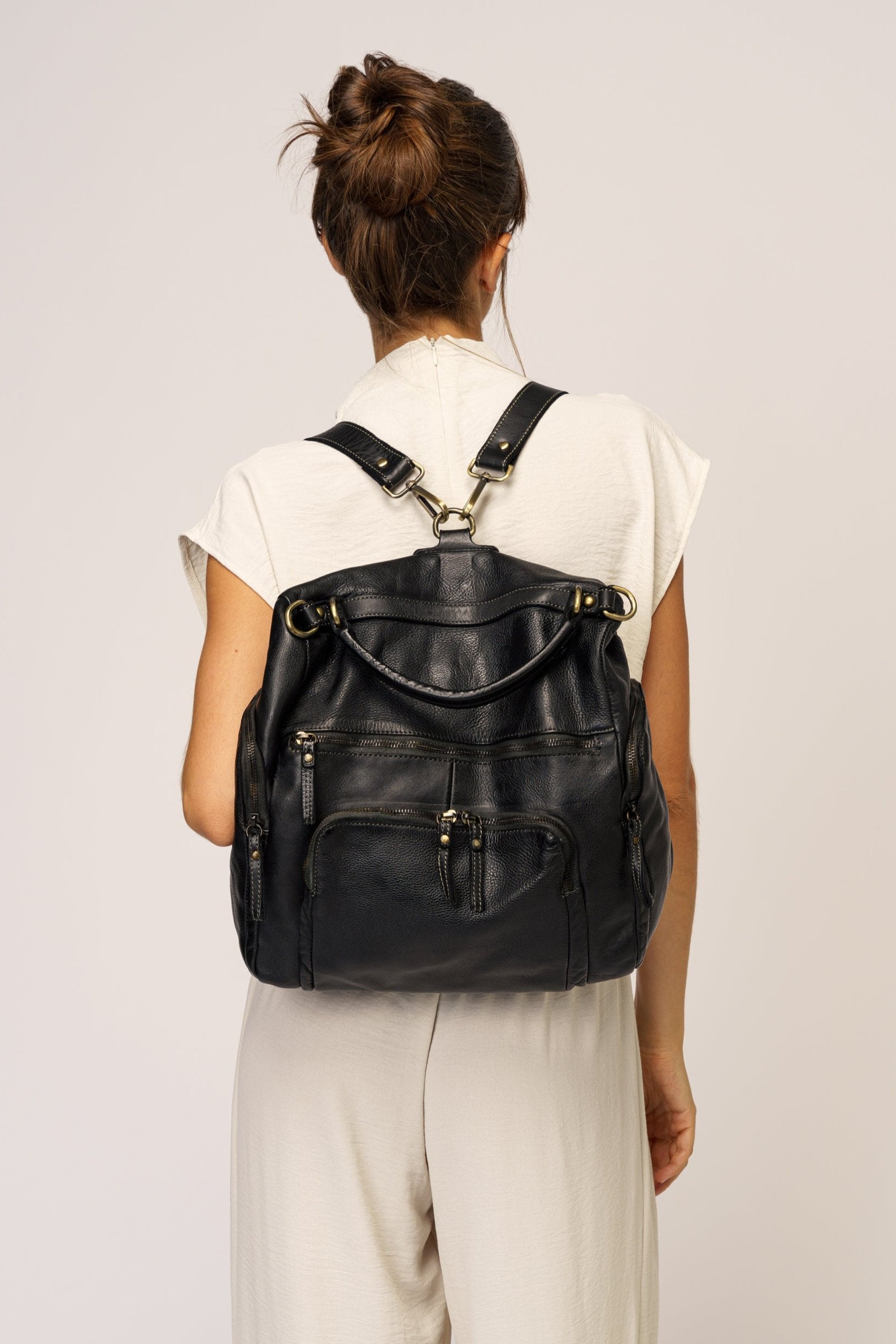 Quest Backpack Purse Black Out