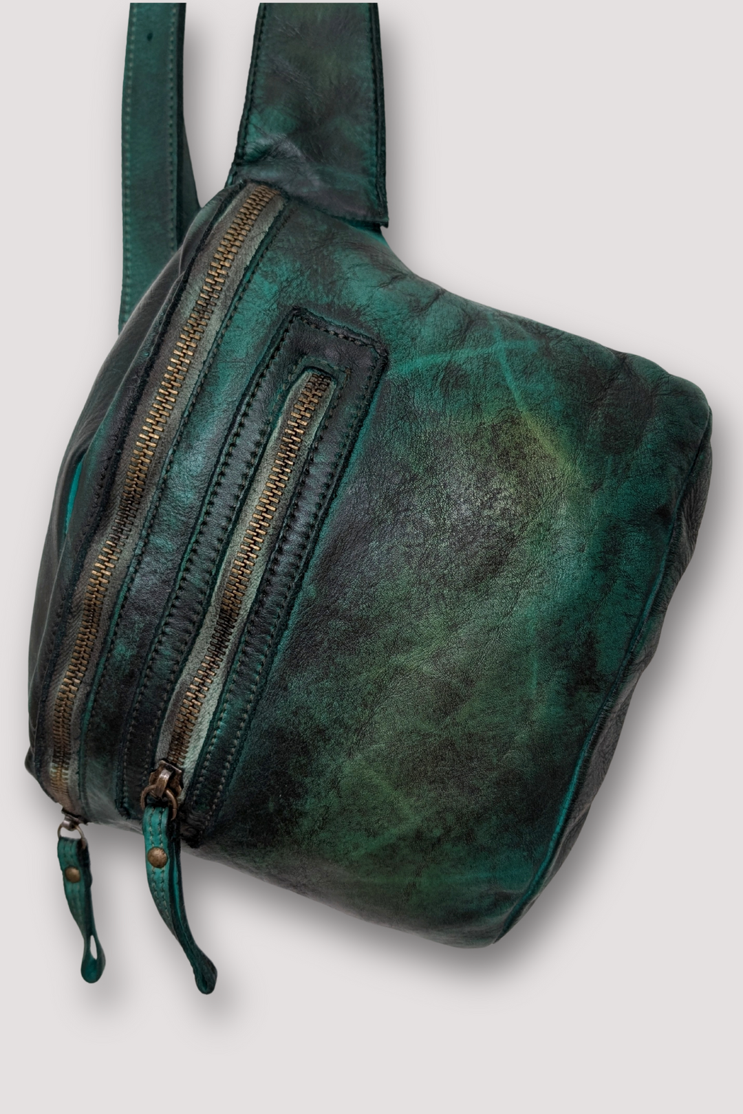 Rider Crossbody Sling Bag - Gold Green