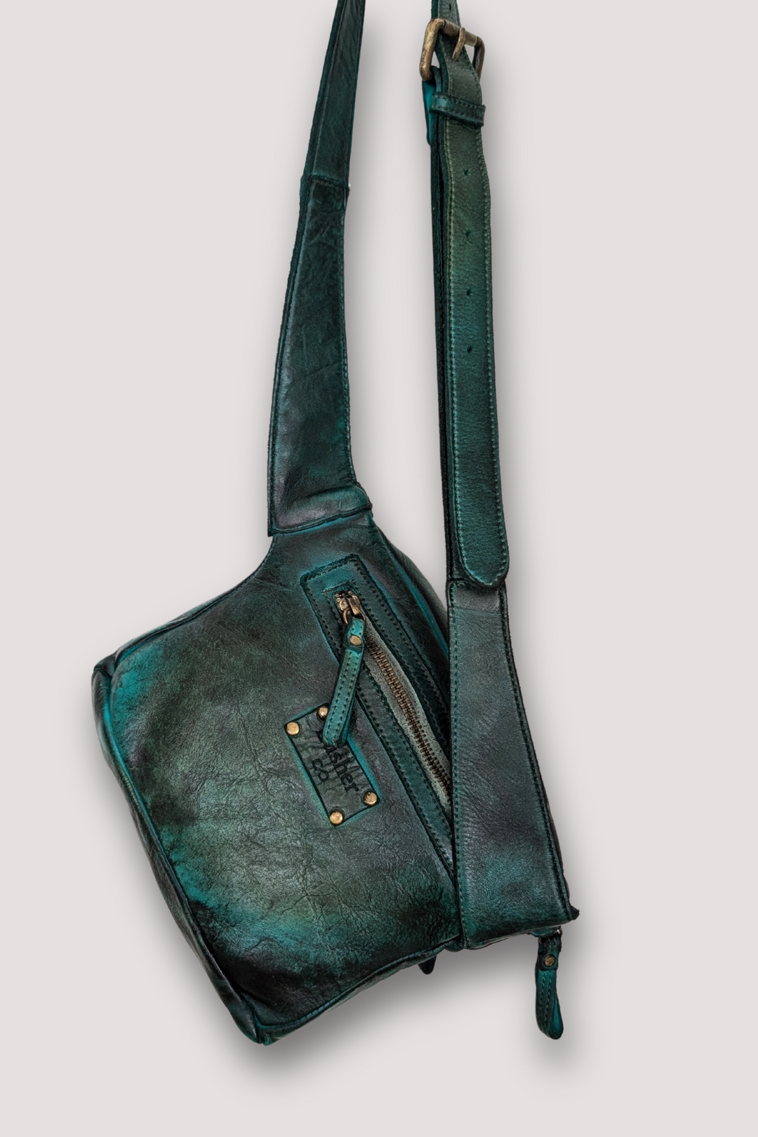 Rider Crossbody Sling Bag - Gold Green