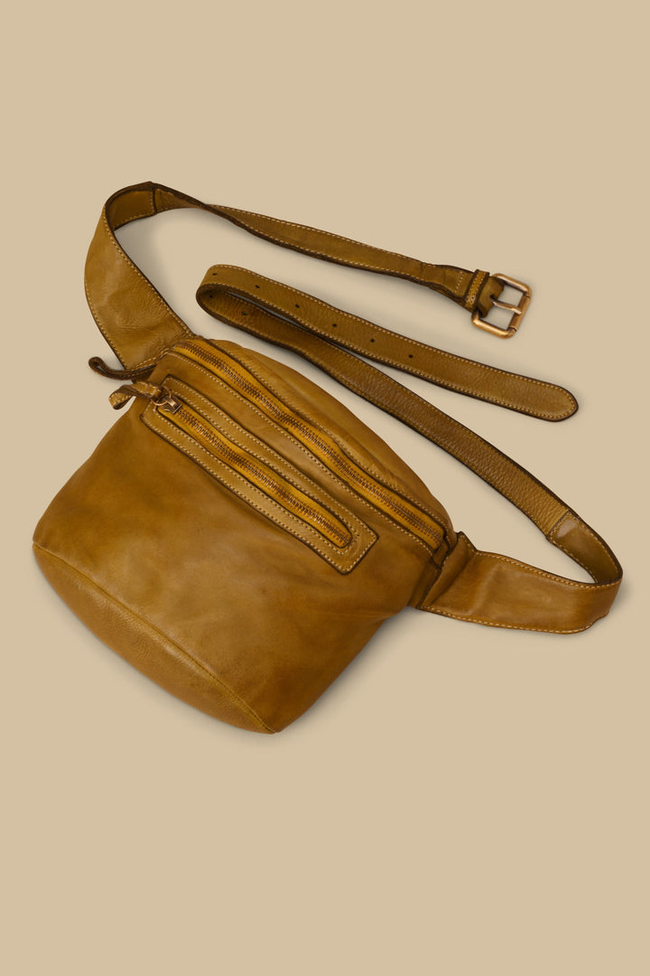 LUSHER RIDER SLING BAG PISTACHIO GREEN, LUSHER LEATHER SLING BAGS, LUSHER  BELT BAG, LUSHER FANNYPACKS