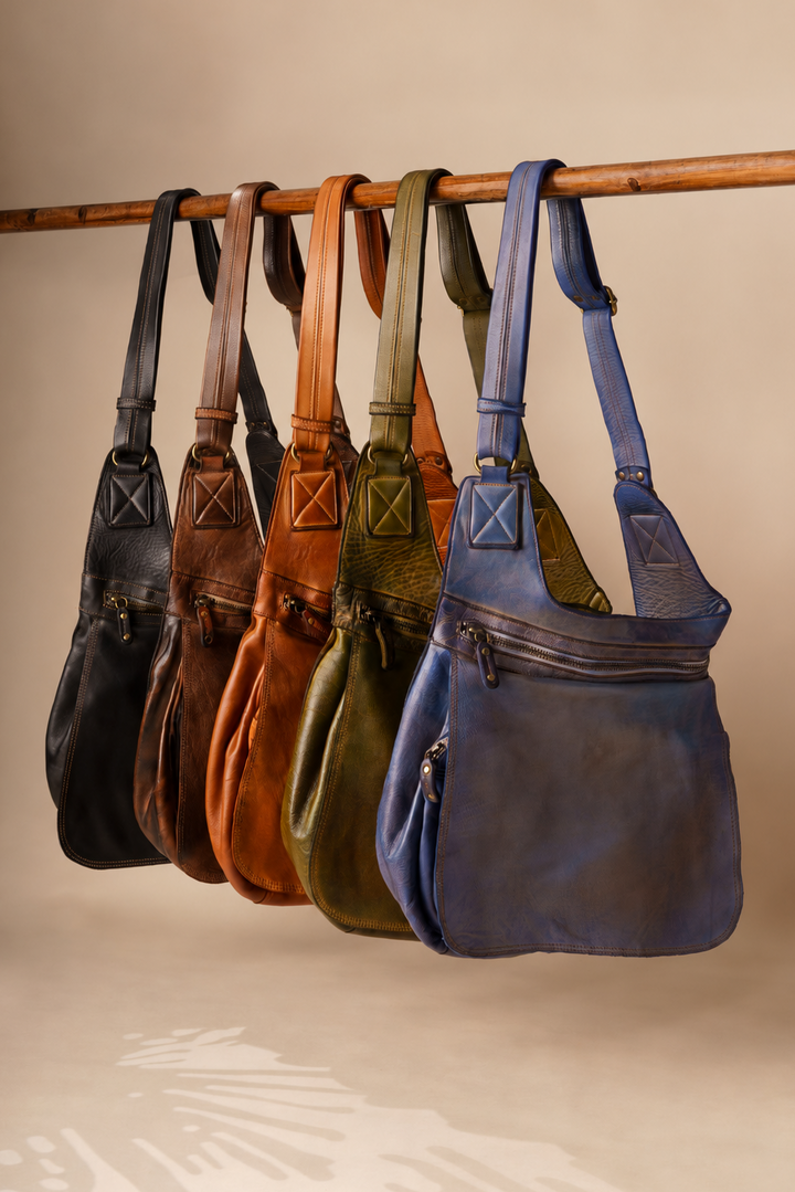 Lusher Heritage Saddle Bag in Vintage Denim Blue