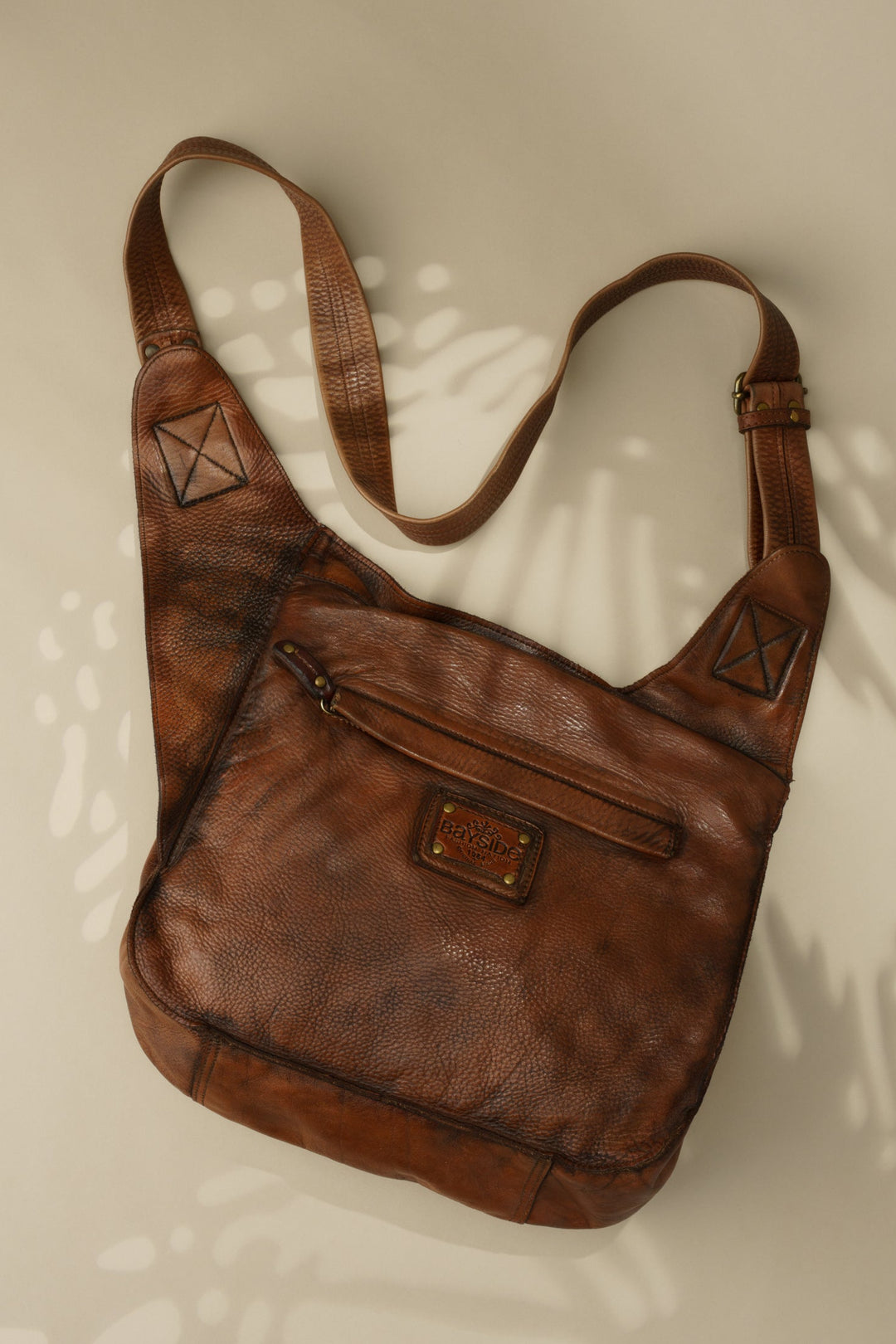 BAYSIDE84 Crossbody Saddle Bag - Cigar Brown