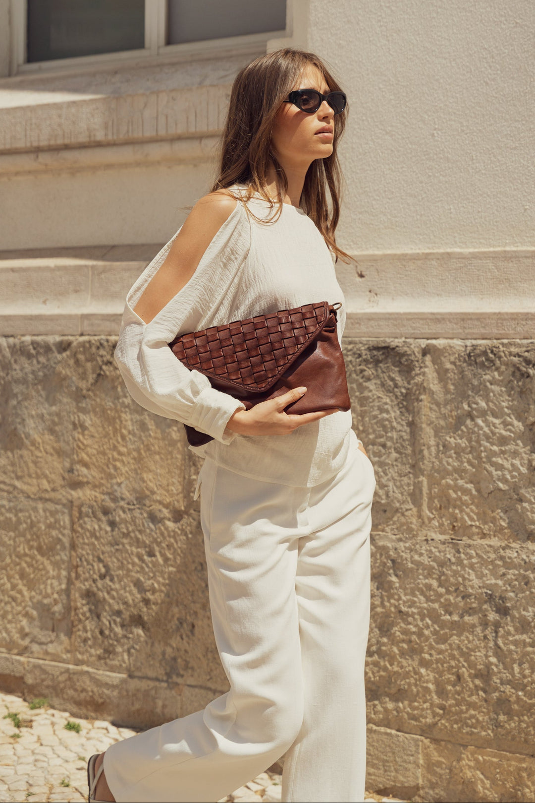 Siena woven leather envelope bag | LUSHER, 