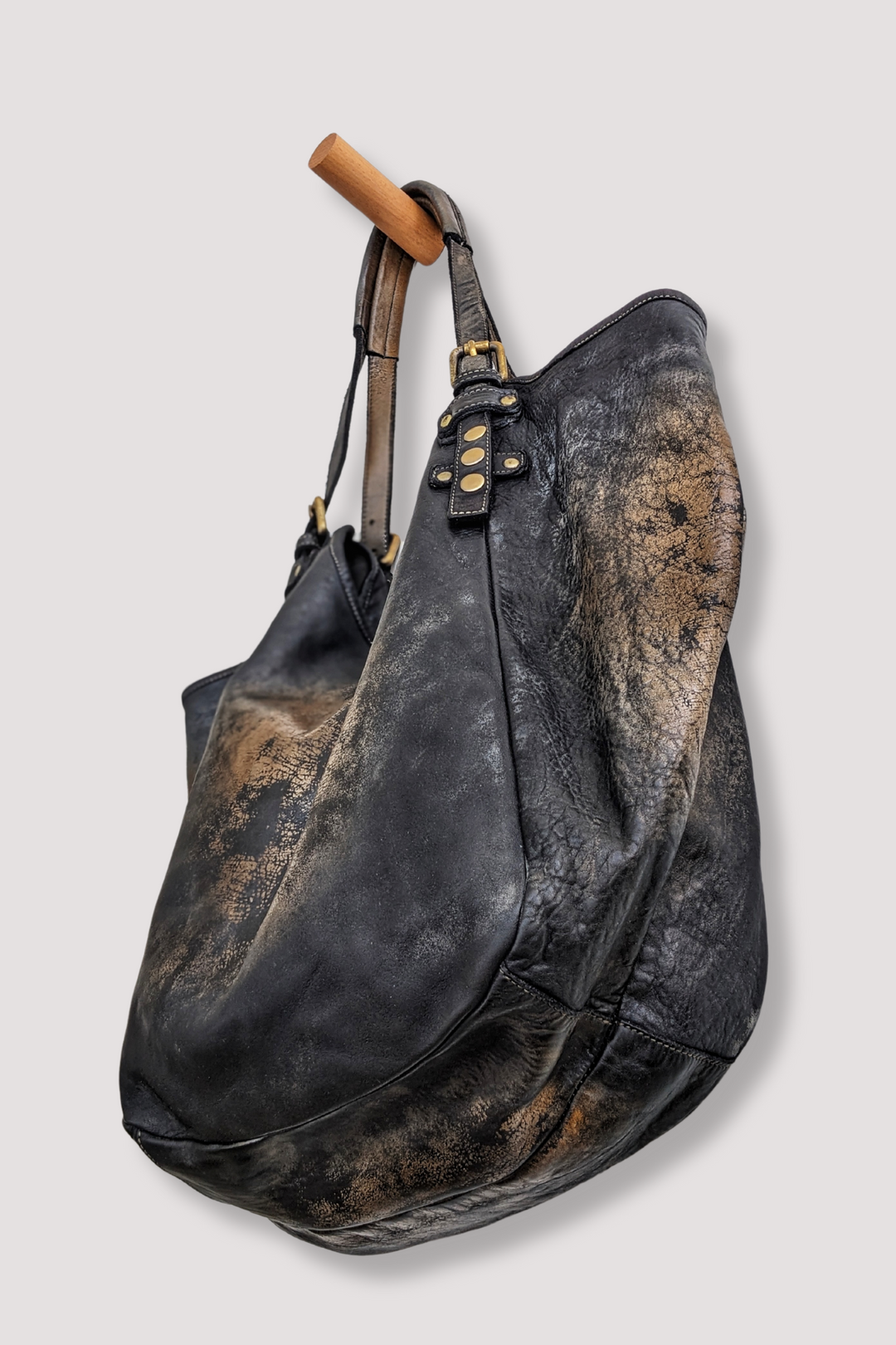 Soft & Slouchy Hobo - Black Raw Onyx