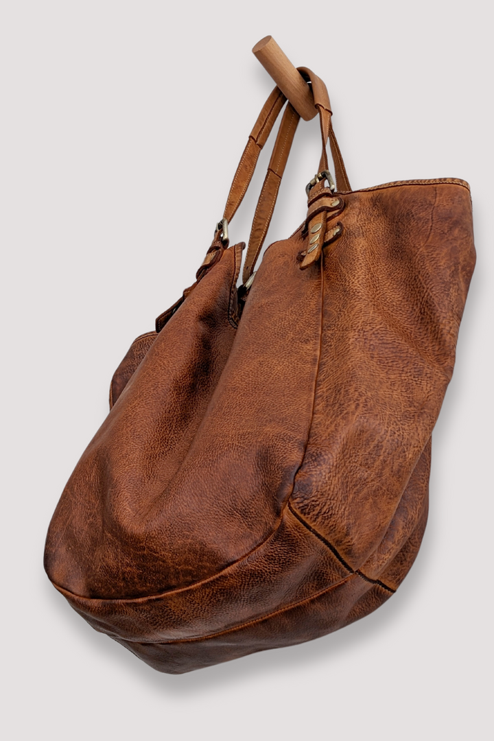 Soft & Slouchy Hobo - Cognac Rocks