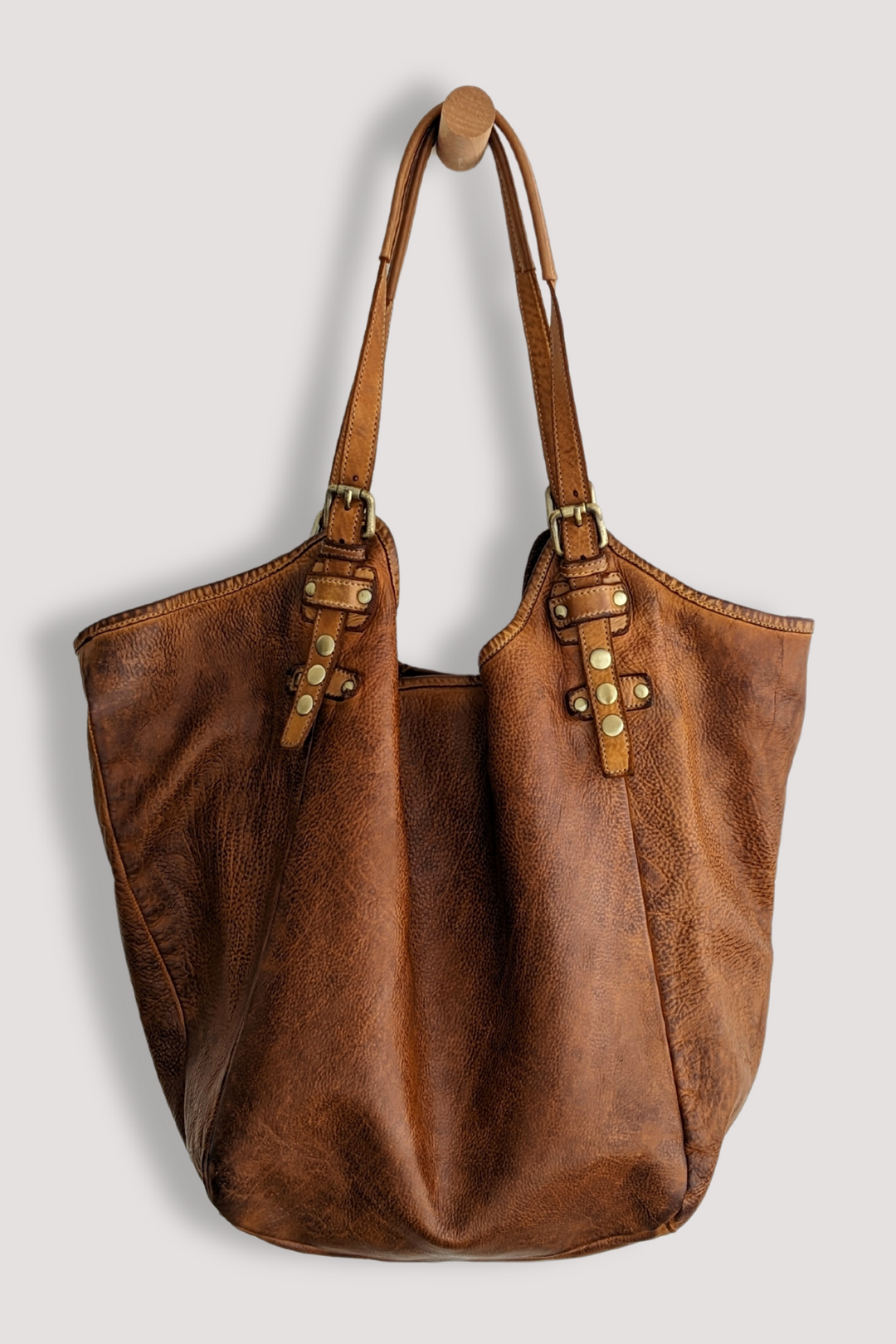 Soft & Slouchy Hobo - Cognac Rocks