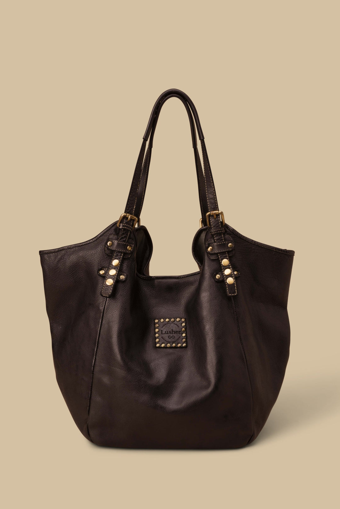 lusher soft and slouchy hobo, big black leather hobo
