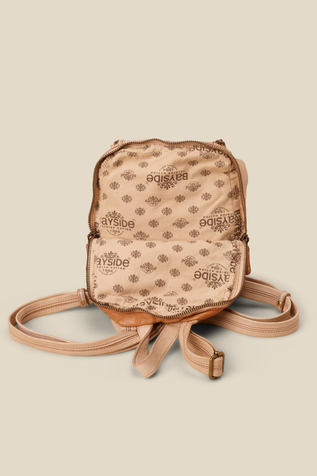 Bayside84 Soft and Slouchy Small Backpack - Sand