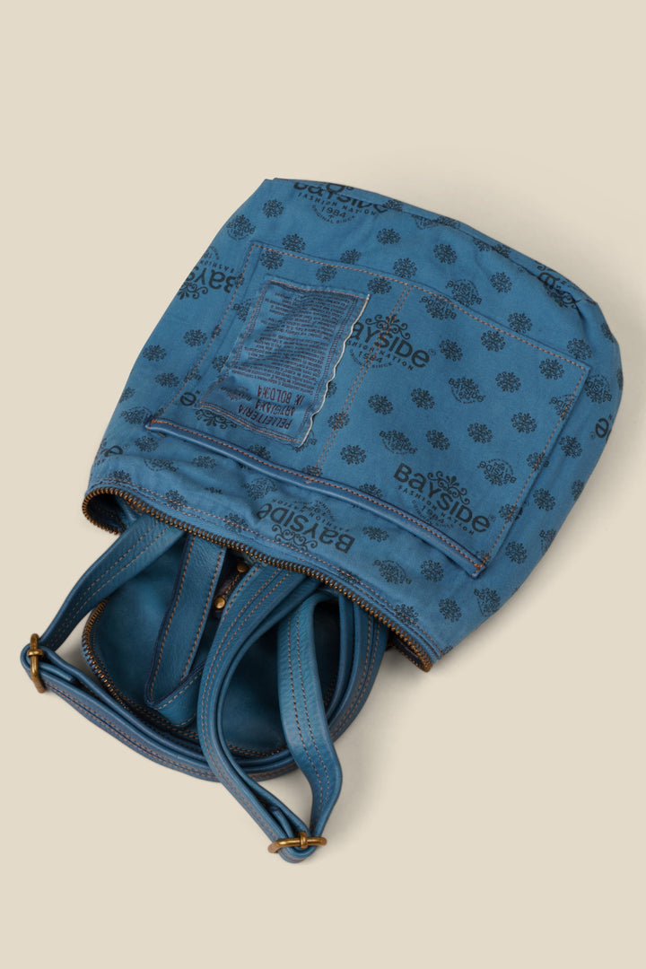 Bayside84 Soft and Slouchy Small Backpack - Blue