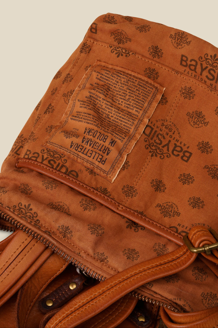 Bayside84 Soft and Slouchy Small Backpack - Cognac
