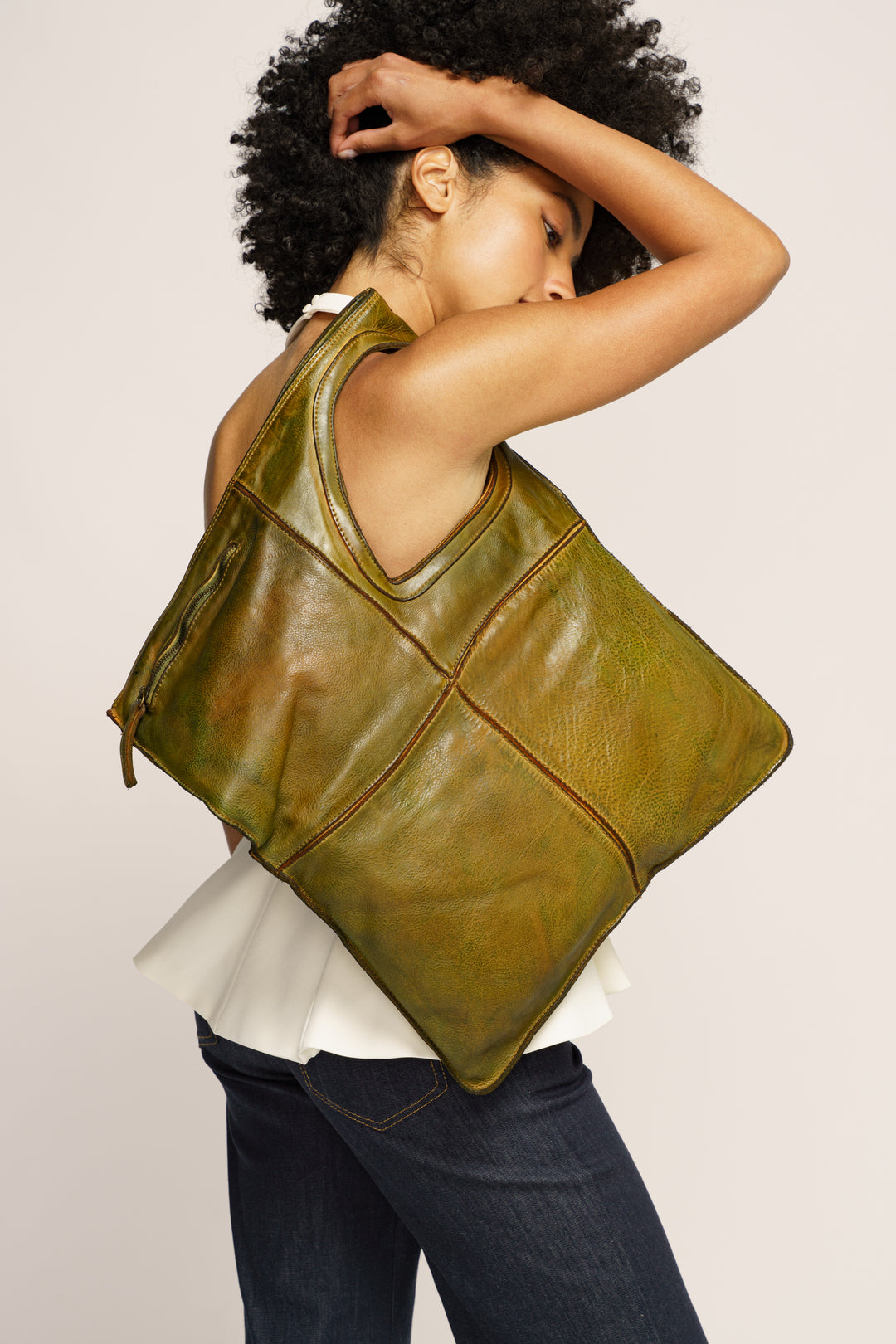 LUSHER STARDUST CONVERTIBLE BAG CAMOUFLAGE GREEN, LUSHER BAYSIDE84 STARDUST BAG, LUSHER + BAYSIDE COLLAB COLLECTION BAGS