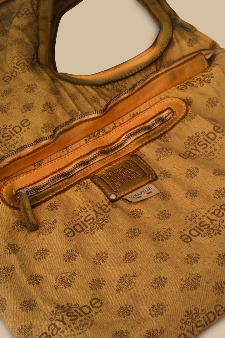 LUSHER STARDUST CONVERTIBLE BAG CAMOUFLAGE GREEN, LUSHER BAYSIDE84 STARDUST BAG, LUSHER + BAYSIDE COLLAB COLLECTION BAGS