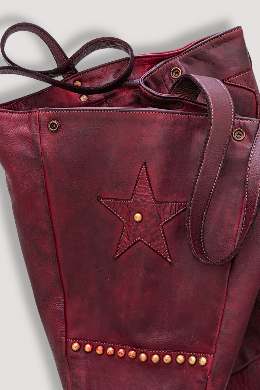 Star Tote - Wine Bordeaux - Second Sale - FINAL SALE