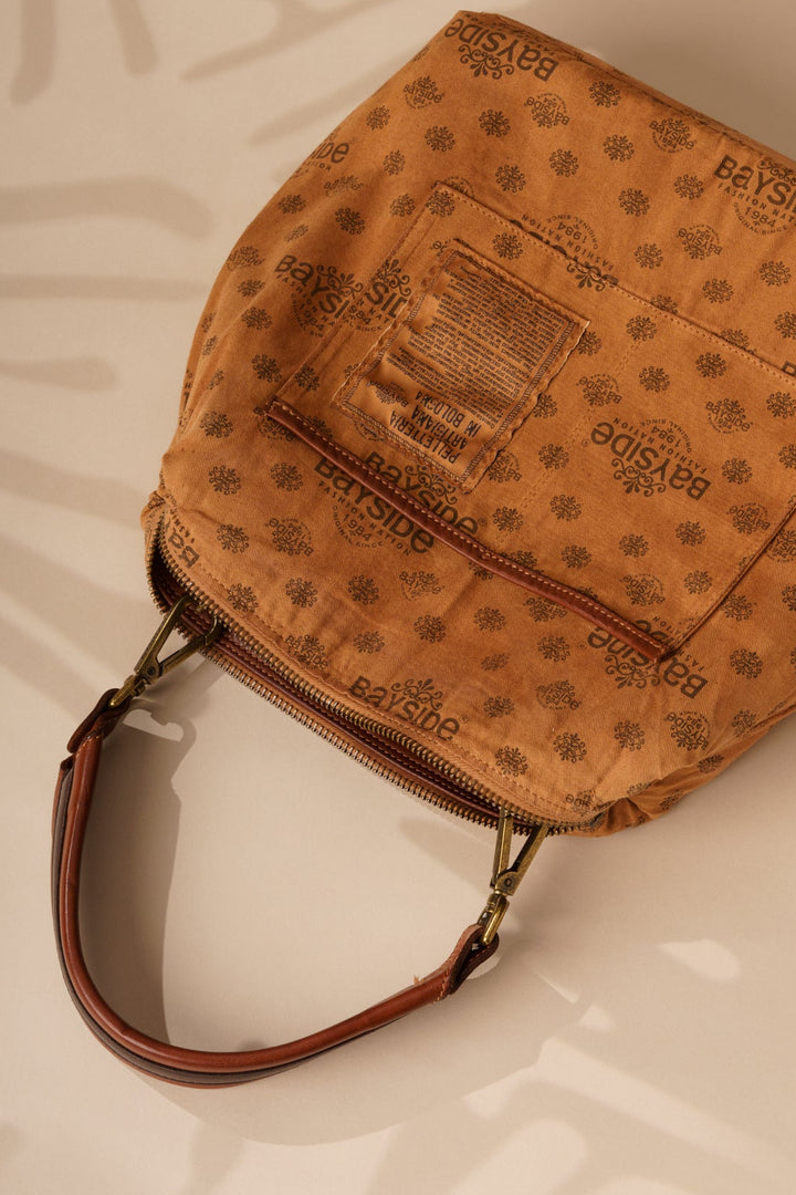 Siena - Handwoven Leather Shoulder & Crossbody Bag Interior Slip Card Pockets - Cognac | LUSHER
