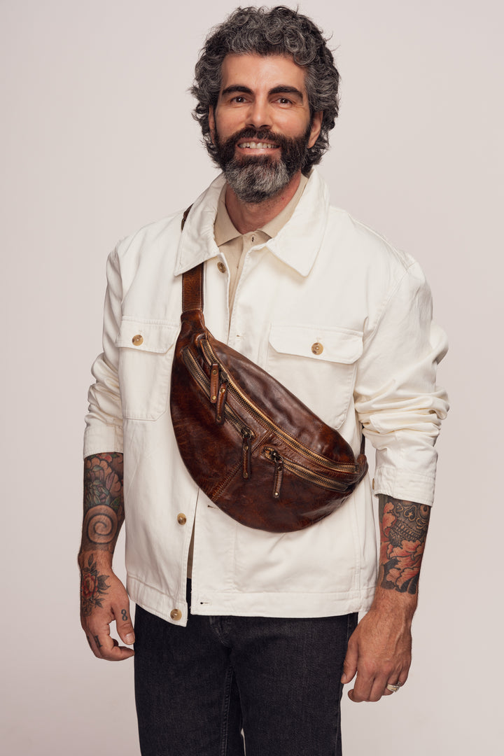 Small Urban Sling Bag - Cigar Brown