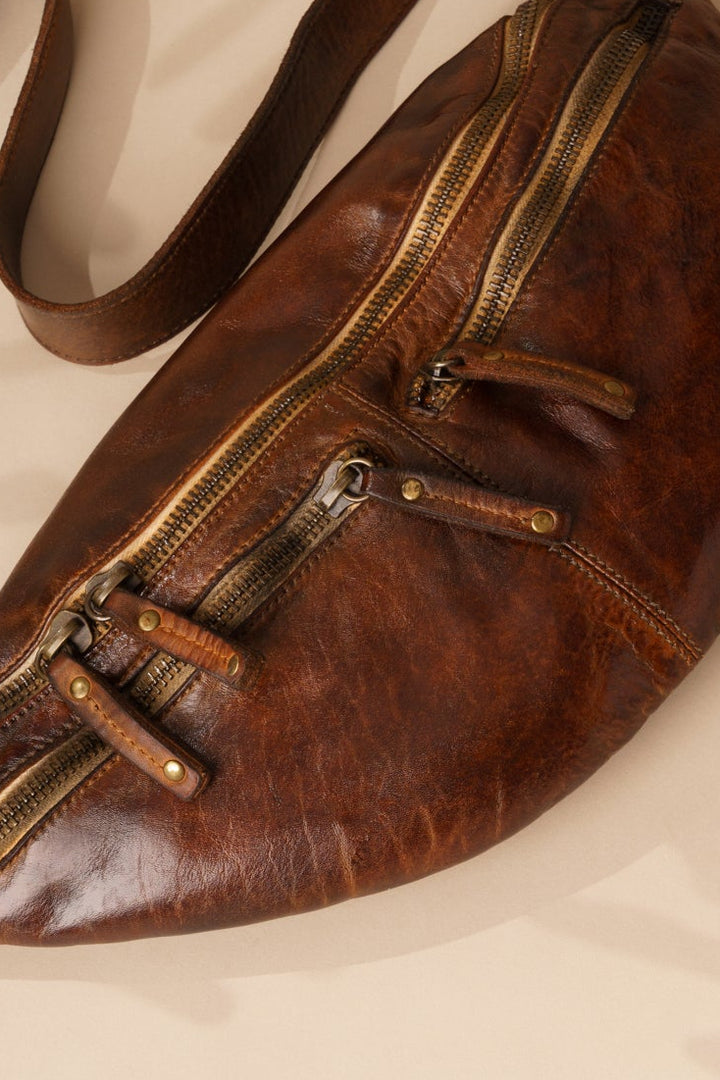 Small Urban Sling Bag - Cigar Brown