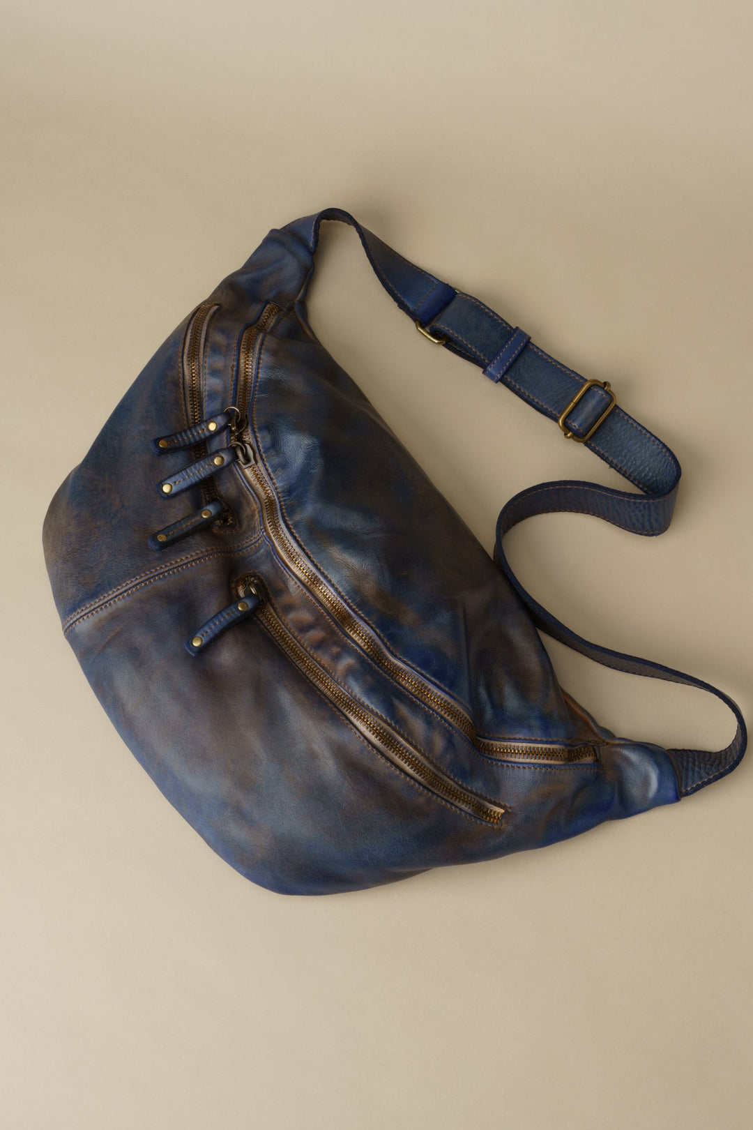 LUSHER XL URBAN SLING AND SADDLE BAG Vintage Denim, LUSHER + BAYSIDE84 COLLAB