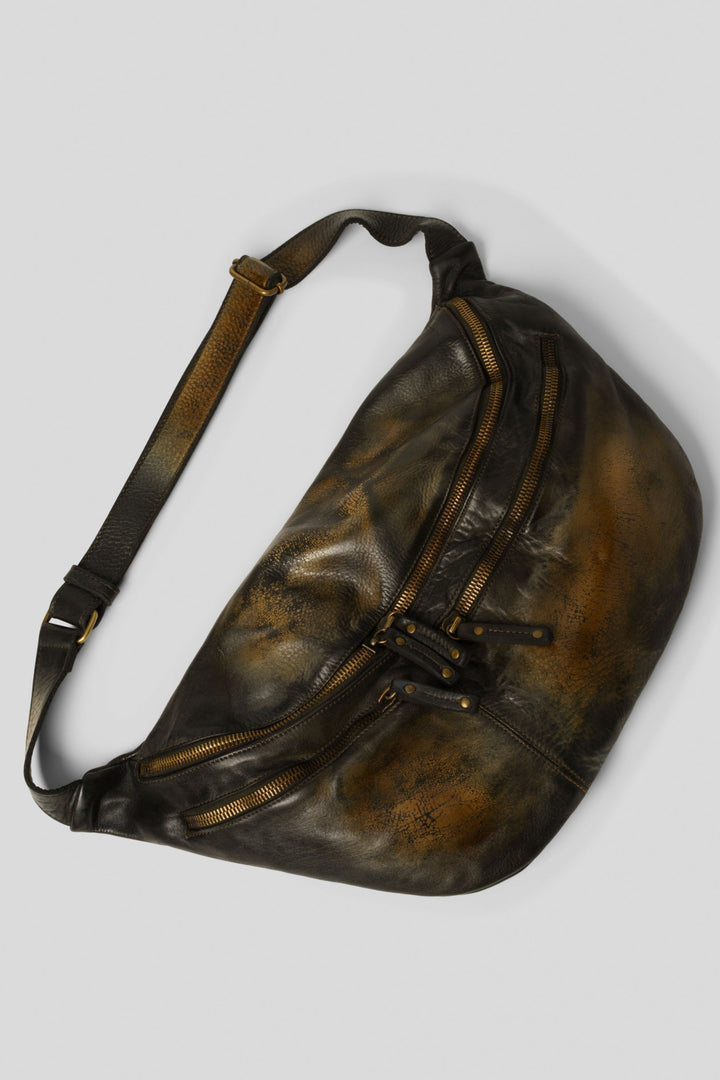 LUSHER XL URBAN SLING BAG COGNAC, BAYSIDE84 + LUSHER COLLAB XL URBAN SLING BAG, 
