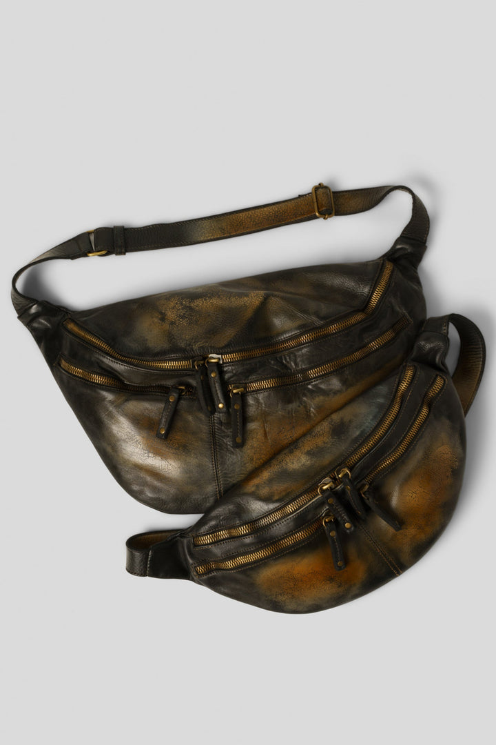 LUSHER XL URBAN SLING BAG COGNAC, BAYSIDE84 + LUSHER COLLAB XL URBAN SLING BAG, 