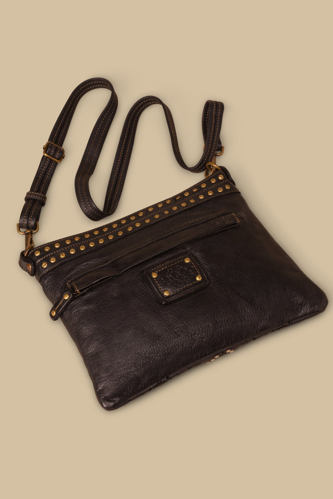 LUSHER WING POUCH AND CROSSBODY BLACK, LUSHER BAYSIDE84 WING POUCH, SOFT BLACK LEATHER POUCH CROSSBODY